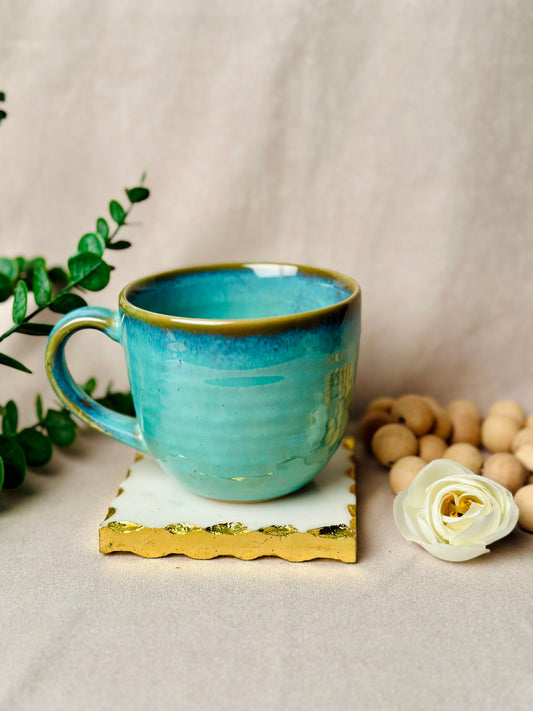 Big Turquoise Cappuccino Mug