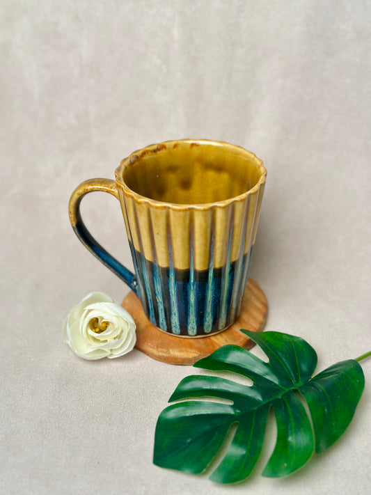 Mustard & Blue Ombre Mug