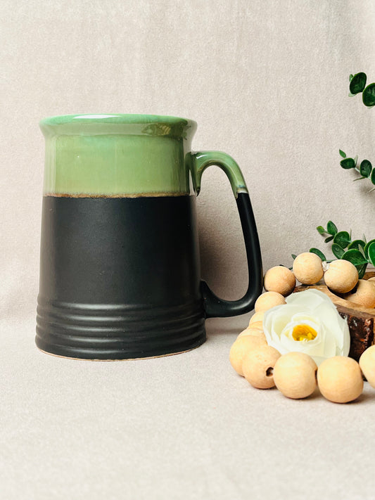 Studio Beer Mug-Black & Green