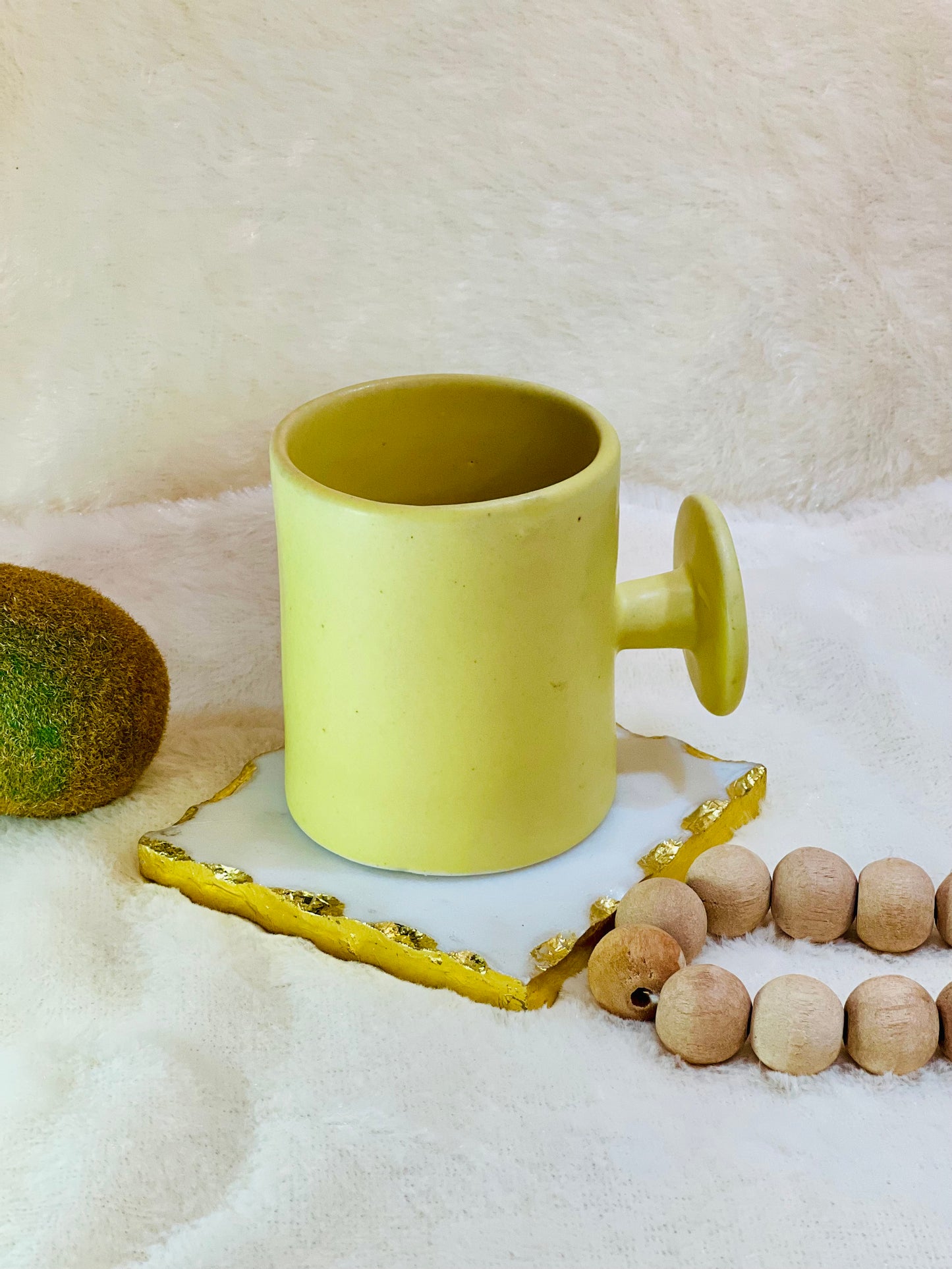 Yellow Zen Grip Novelty Mug