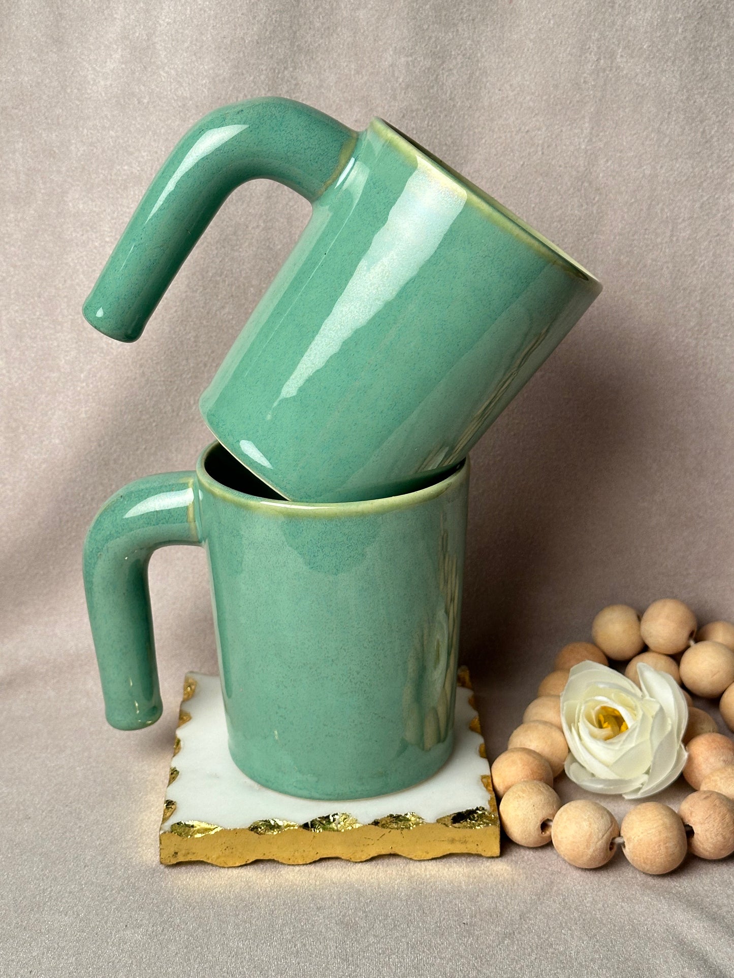 Jug- Style Comfort Mug (Turquoise)