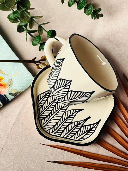 Tranquil Leaves Cup & Saucer