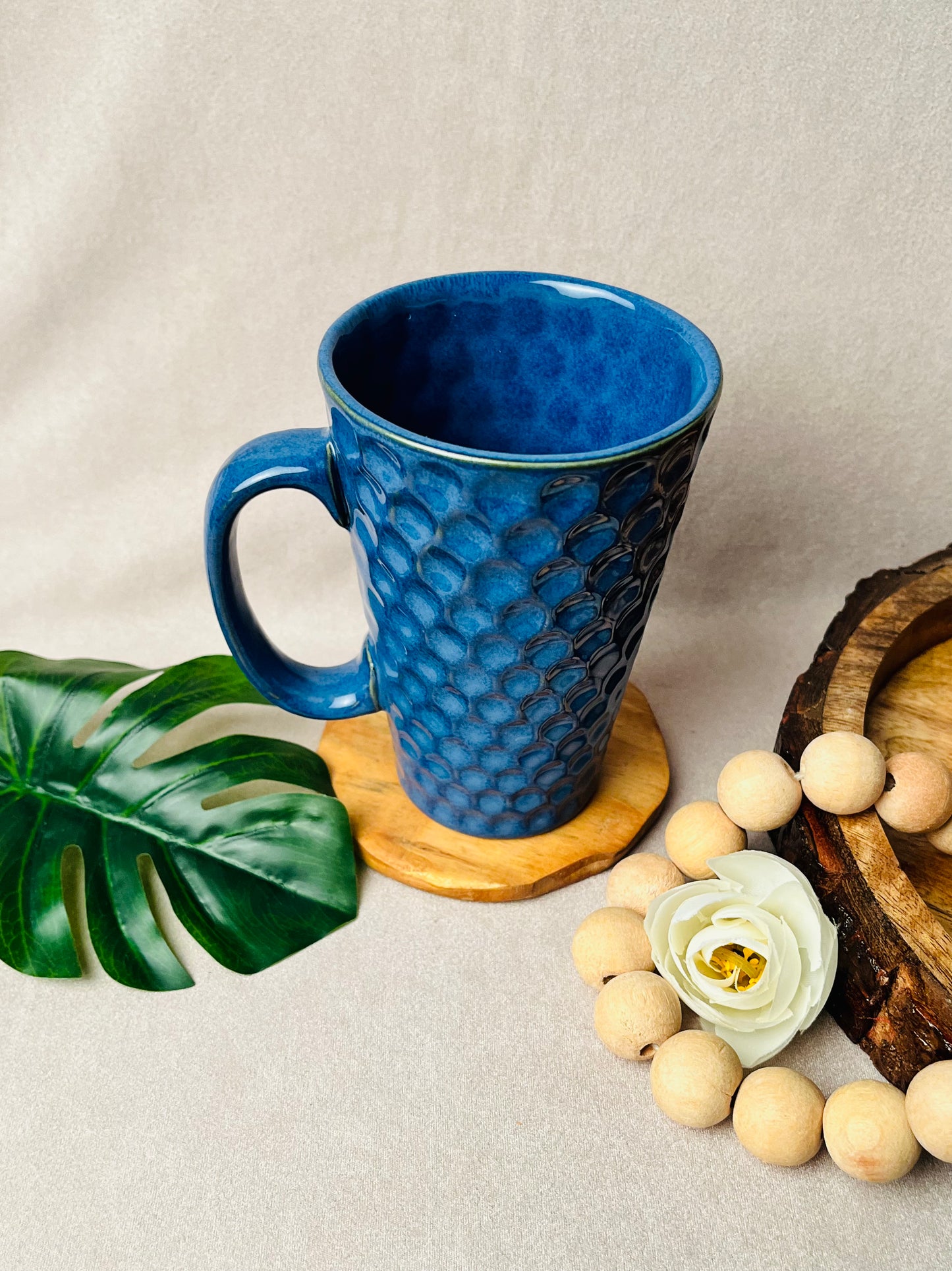 Cobalt Cold Coffee Mug