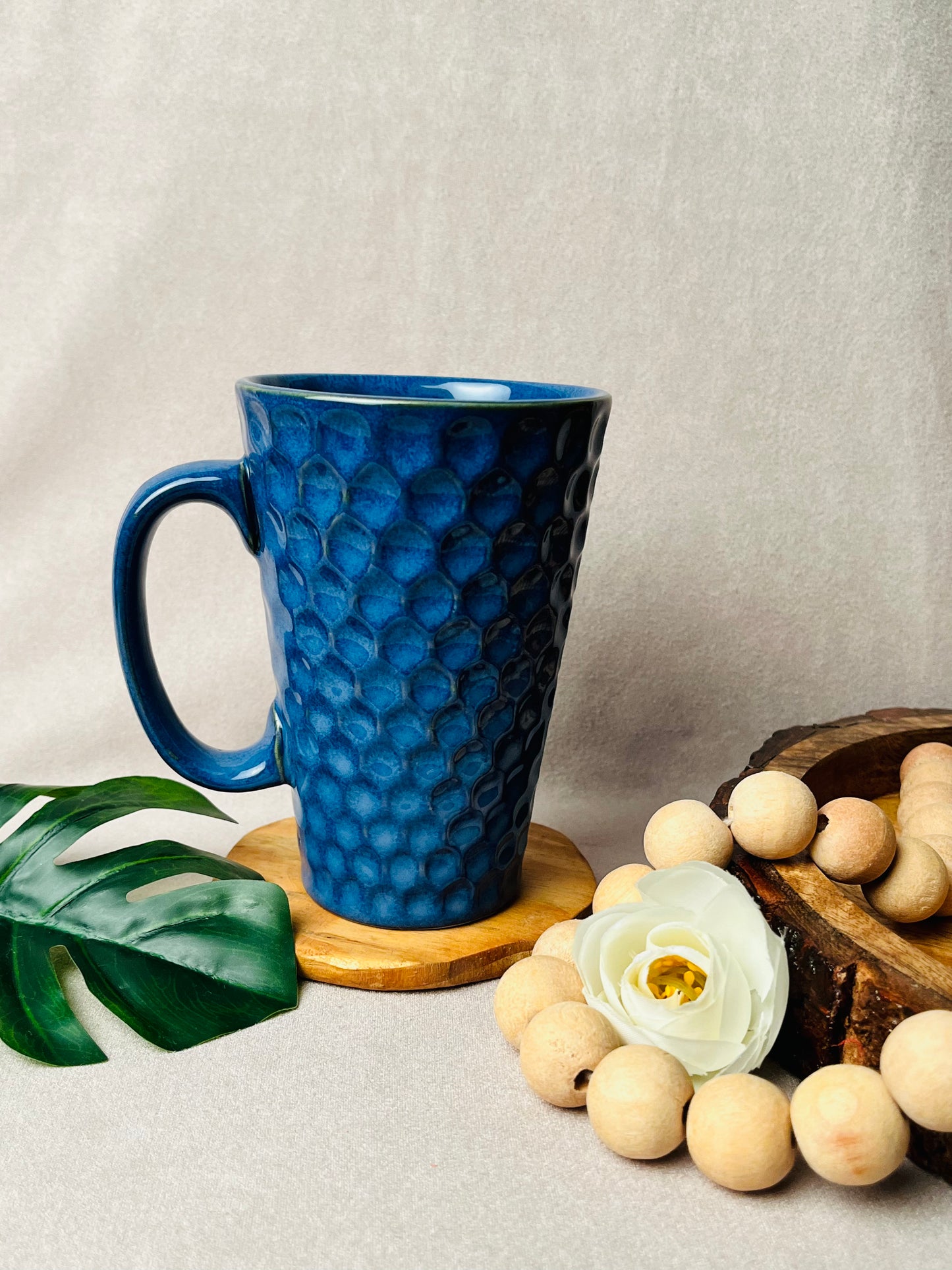 Cobalt Cold Coffee Mug