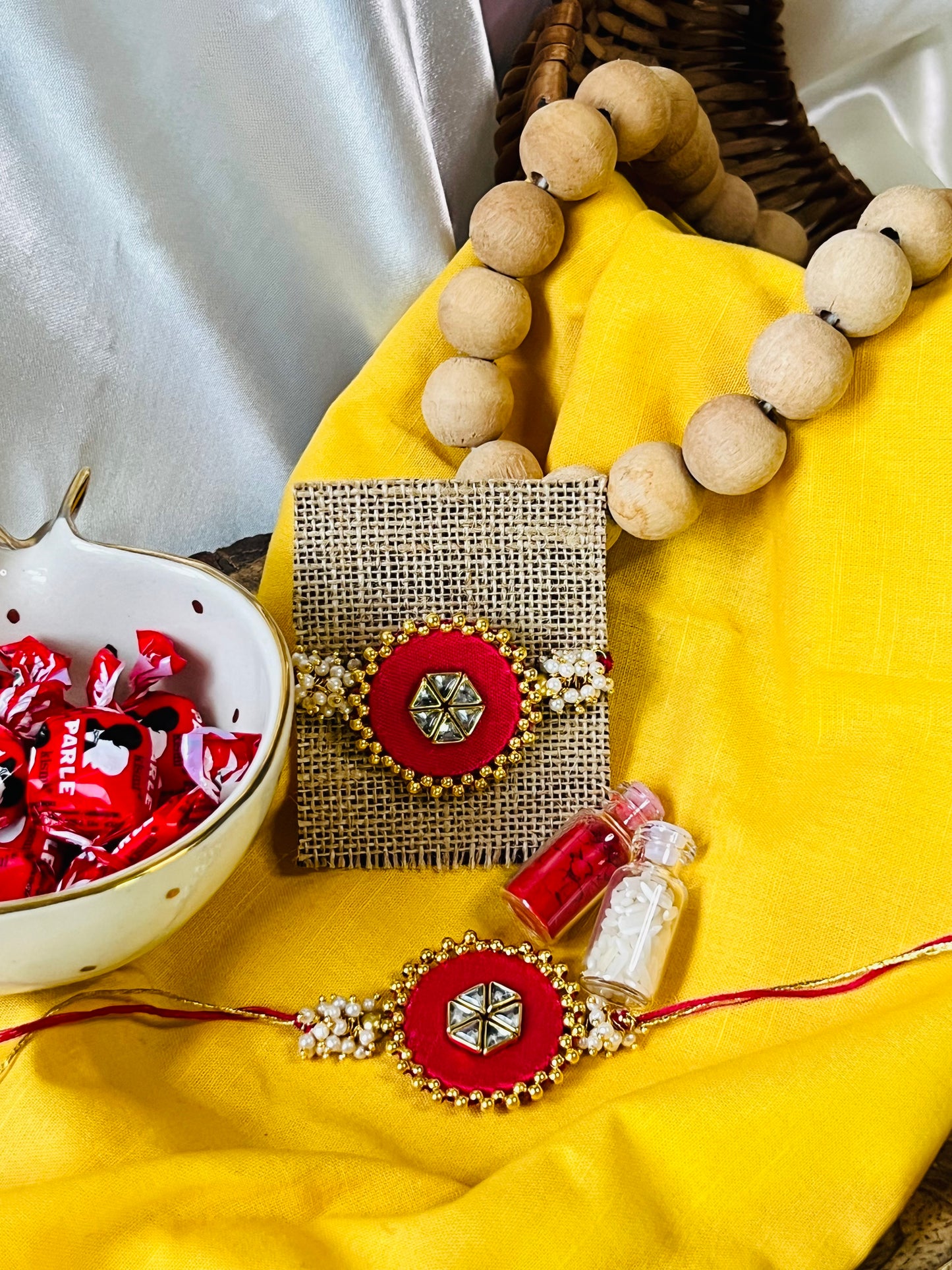 Handmade Fabric Rakhi