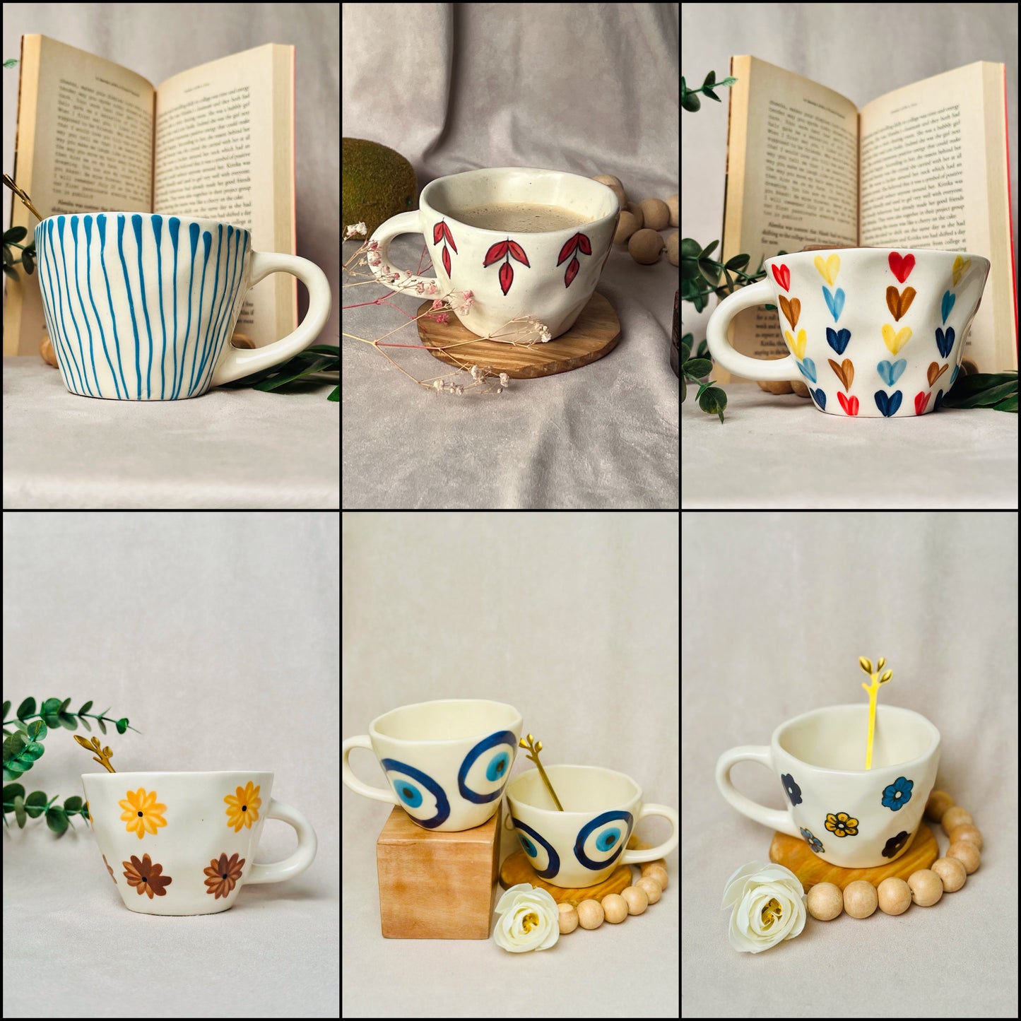 Handpainted Mugs Bundle-2