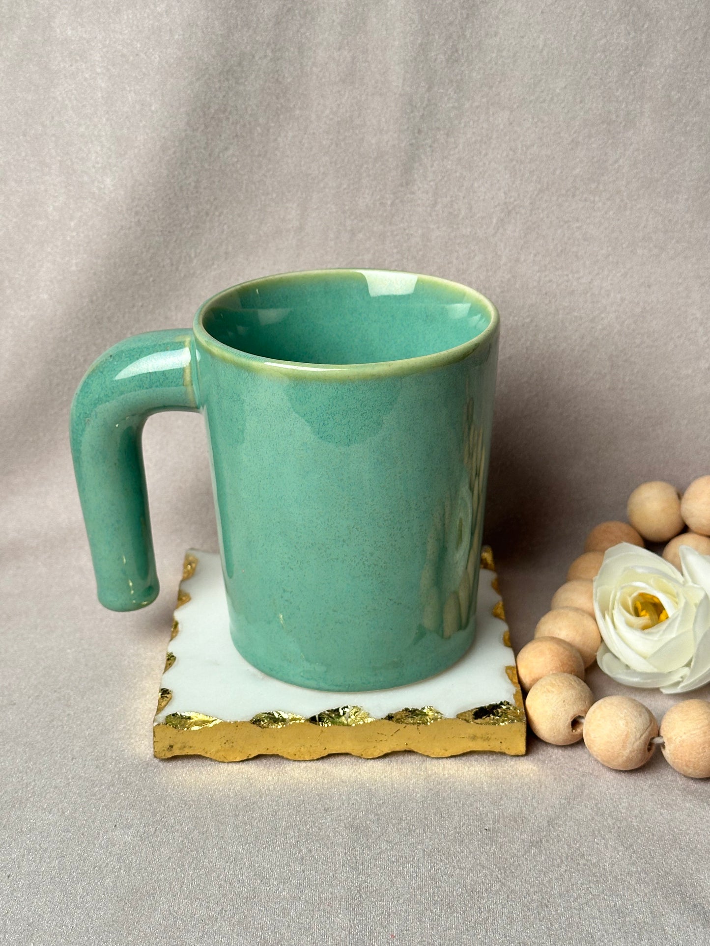 Jug- Style Comfort Mug (Turquoise)