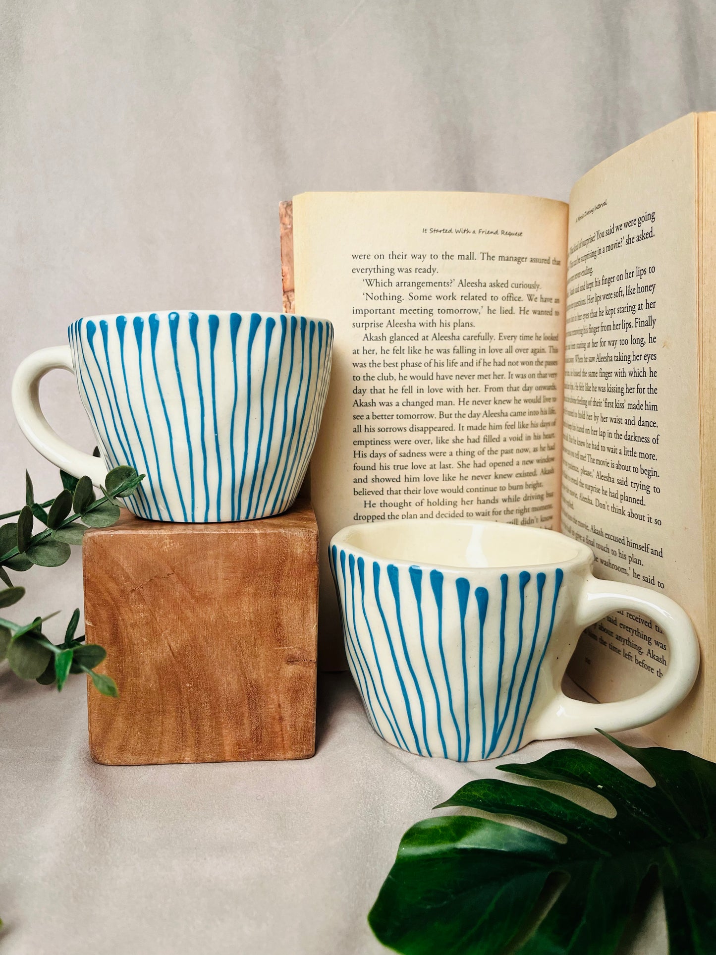 Blue Strokes Mug