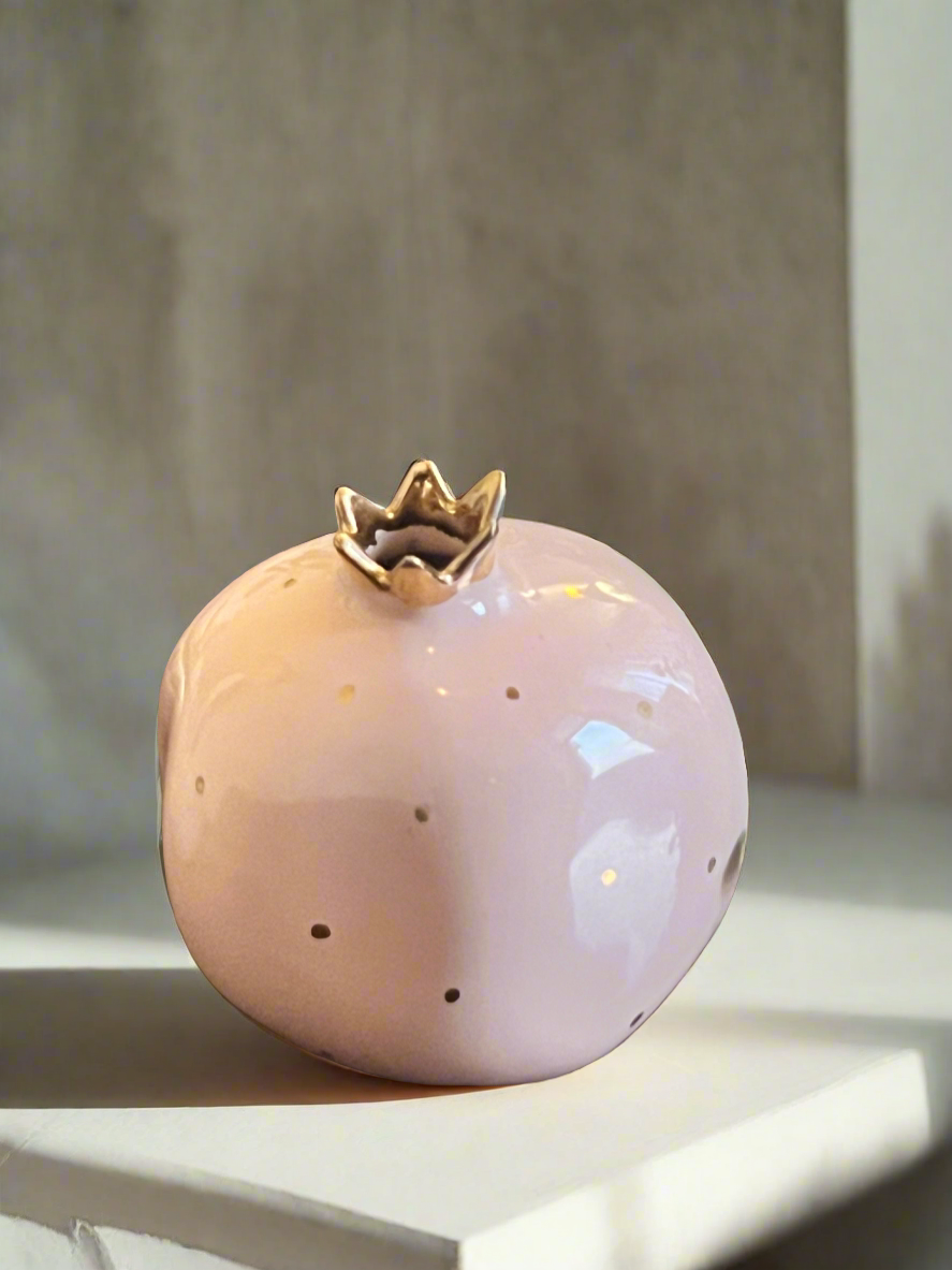 Pink Pomegranate Bud Vase