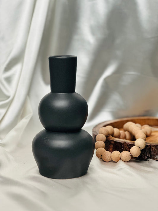 Black Balance Vase