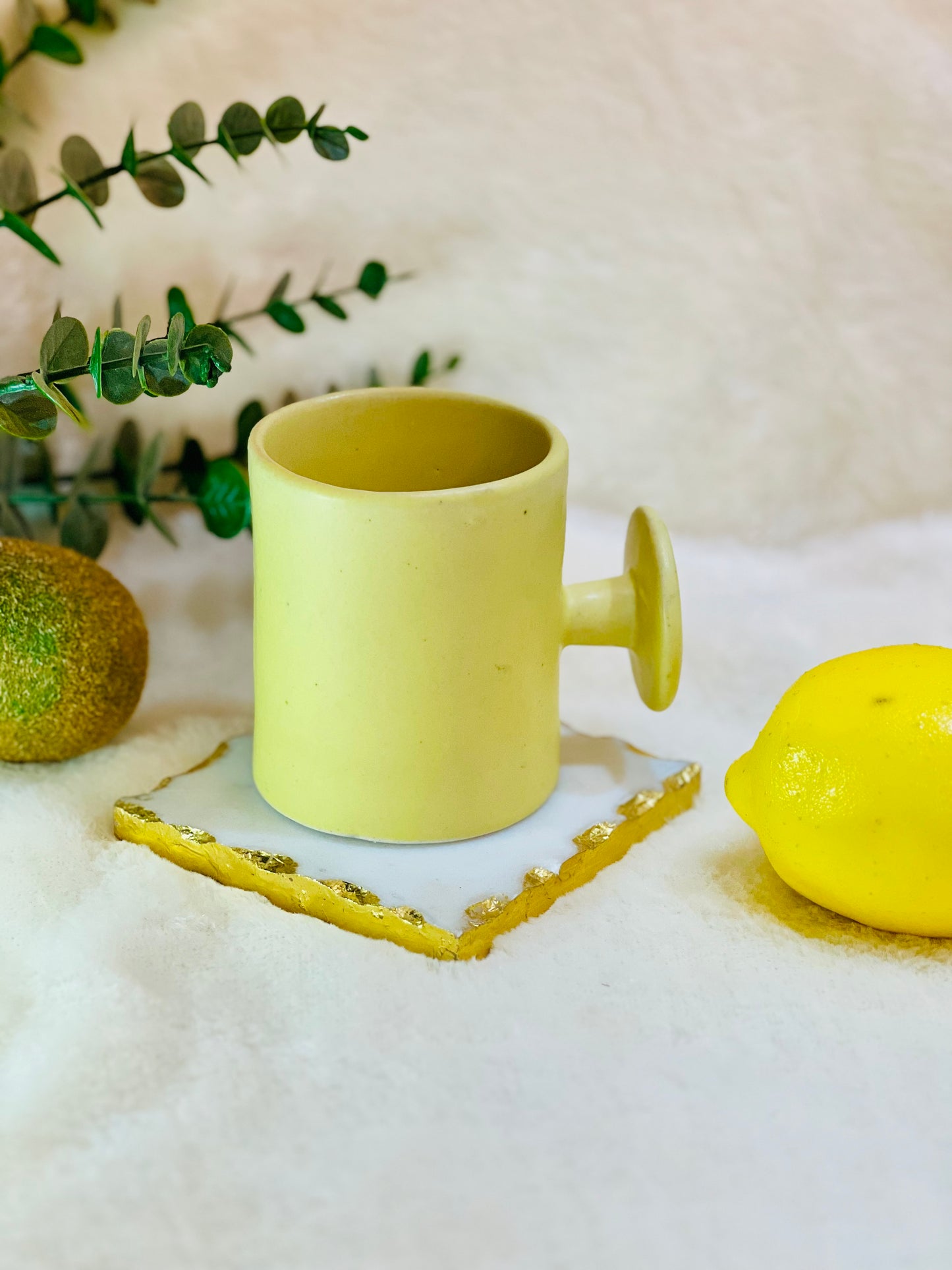 Yellow Zen Grip Novelty Mug