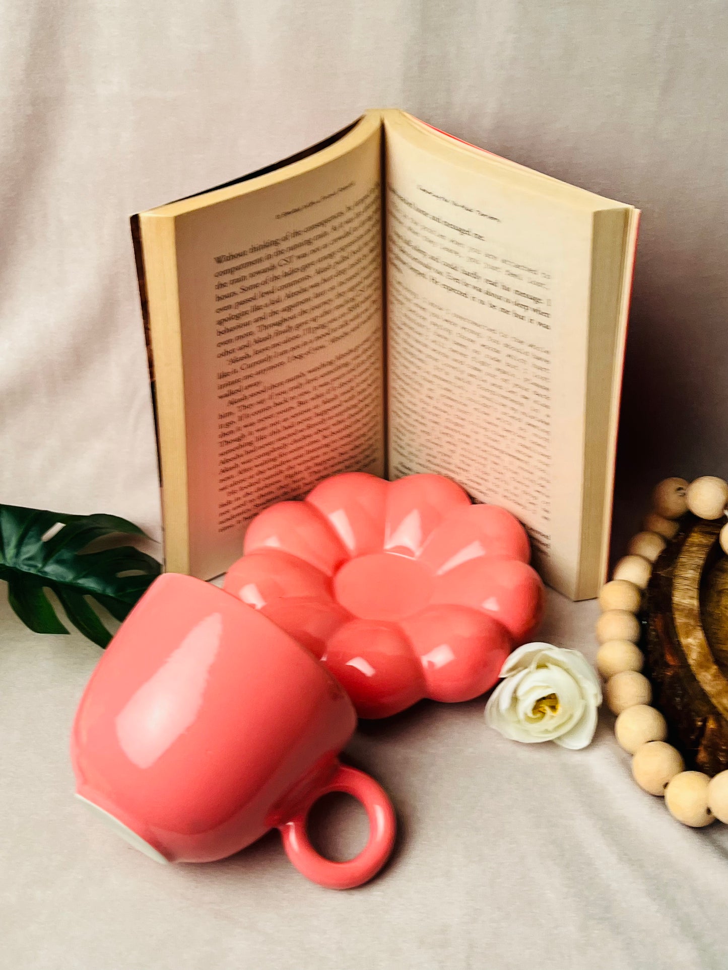 Pink Bubble Cup & Saucer Set