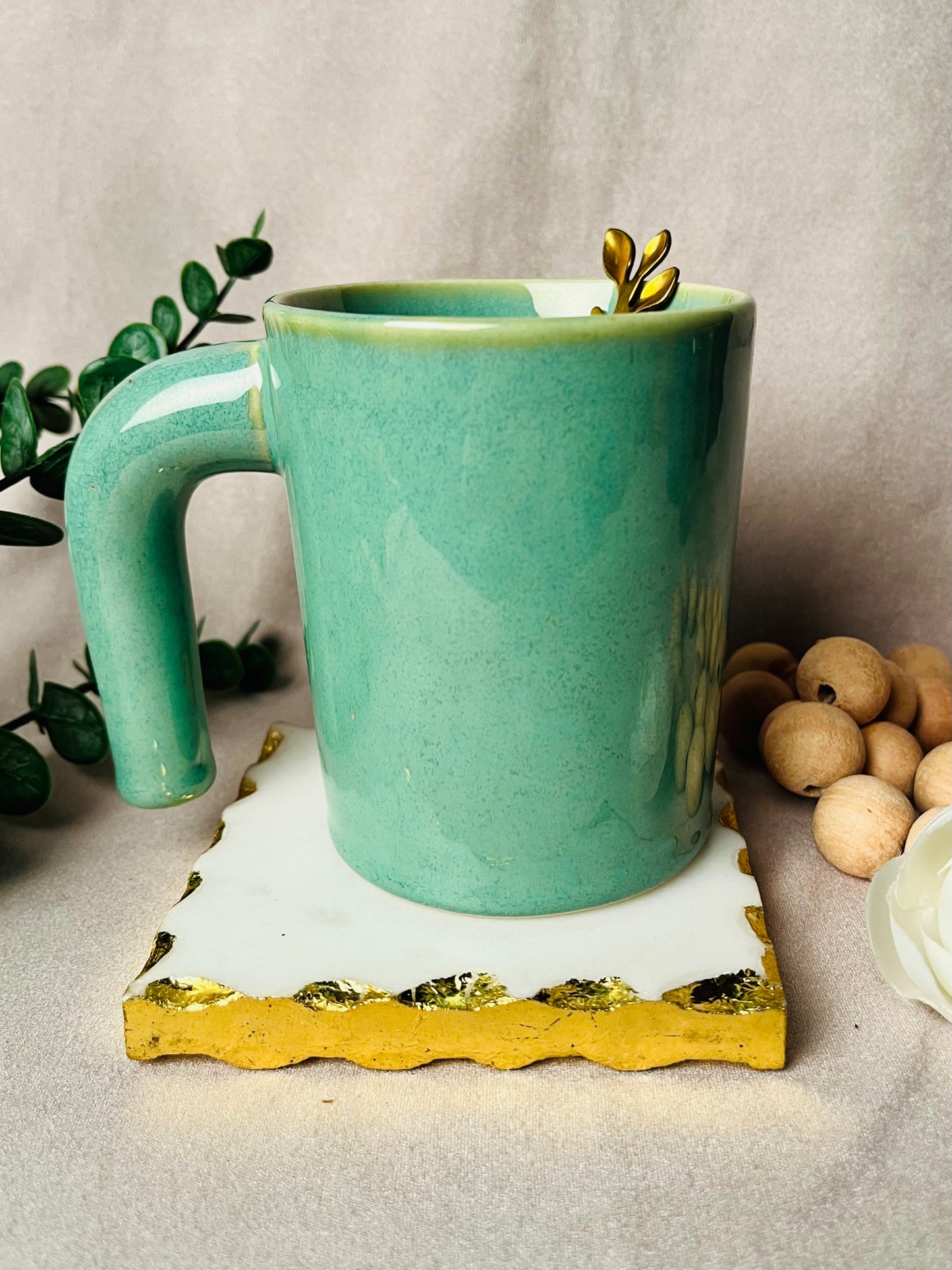 Jug- Style Comfort Mug (Turquoise)