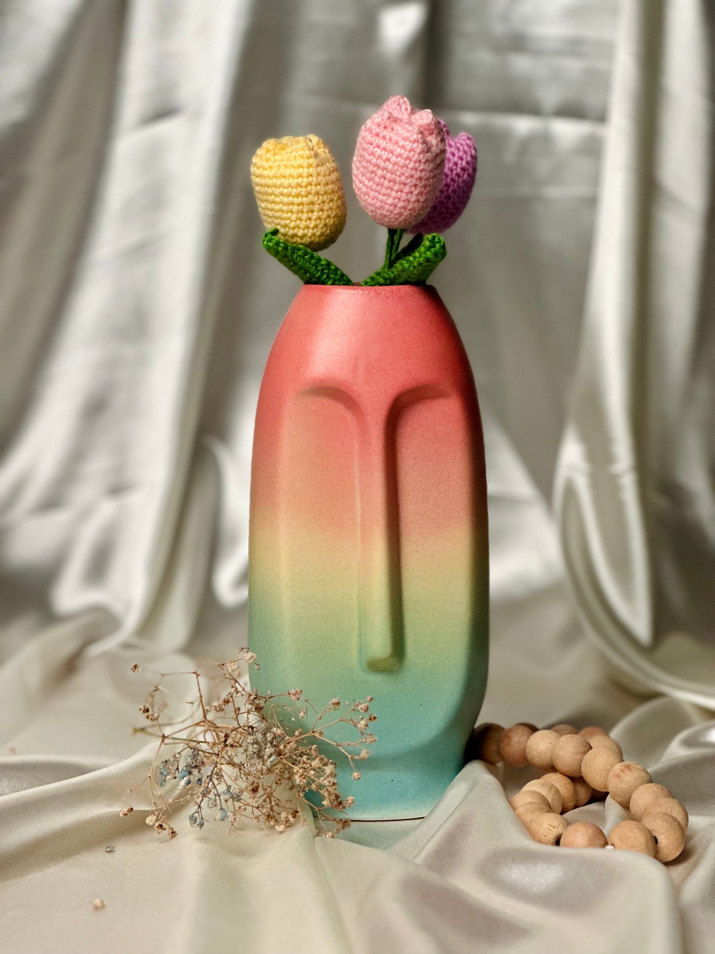 Ombre Visage Vase