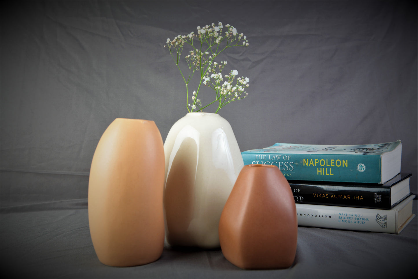 Minimal Earthy Vases- Set of 3