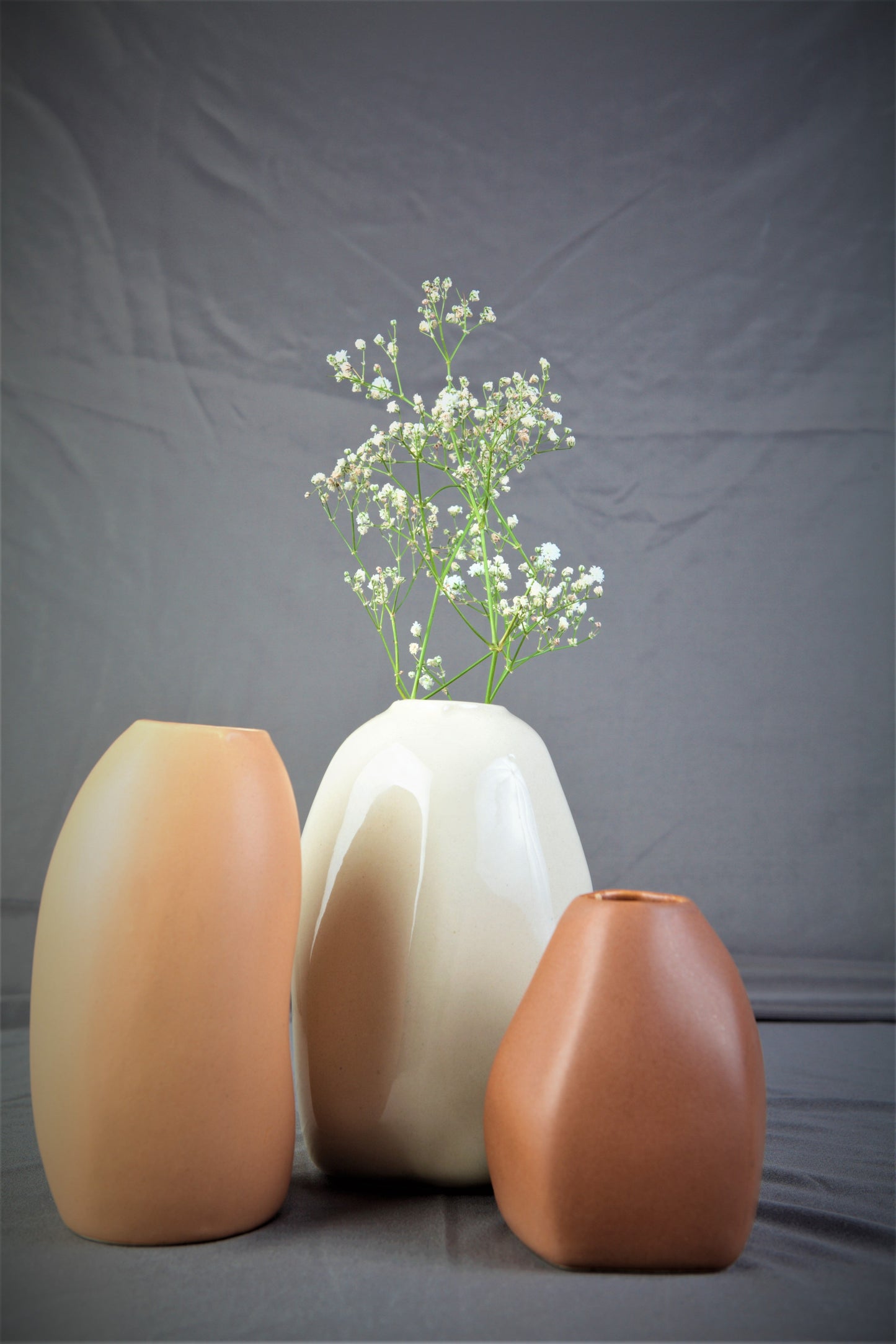 Minimal Earthy Vases- Set of 3